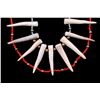 Image 2 : Exotic Red White Heart Turquoise & Tine Necklace