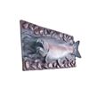 Image 2 : Bronze Rainbow Trout Cast Painted Wall Plaque