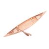 Image 2 : Hand Crafted Birchwood Salesman Sample Canoe