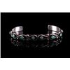 Image 1 : Navajo Fred Cachini Silver & Turquoise Bracelet