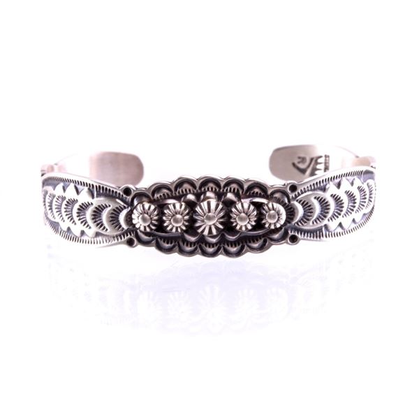 Navajo Bennie Ramone Sterling Silver Bracelet