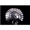 Image 4 : Navajo Sterling Silver Sun Face Signed Earrings