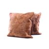 Image 2 : Brindle Light Brown Cowhide Premium Two Pillows