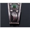 Image 9 : Navajo Sterling & Jade Watch Band Cuff w/ Clasp