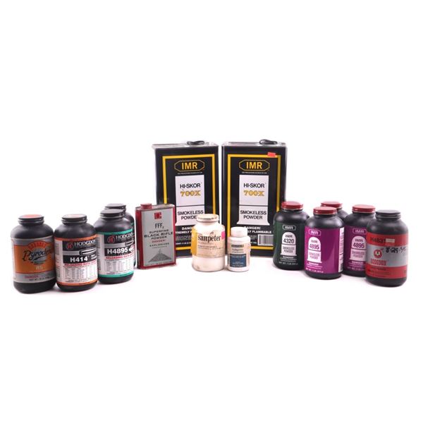 Collection of Smokeless Black Powder & Saltpeter