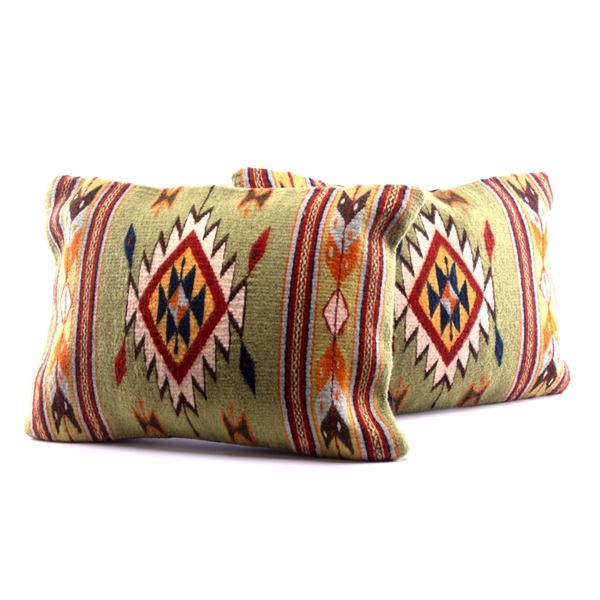 Efrain's Diamante Set of Two Pillows E. Gonzalez