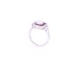 Image 7 : Excellent VS2 Diamond & Channel Ruby Platinum Ring