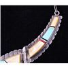Image 7 : Navajo Micro Inlay Turquoise MOP Vintage Necklace
