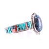 Image 2 : Navajo Merle House Silver Multistone Bracelet