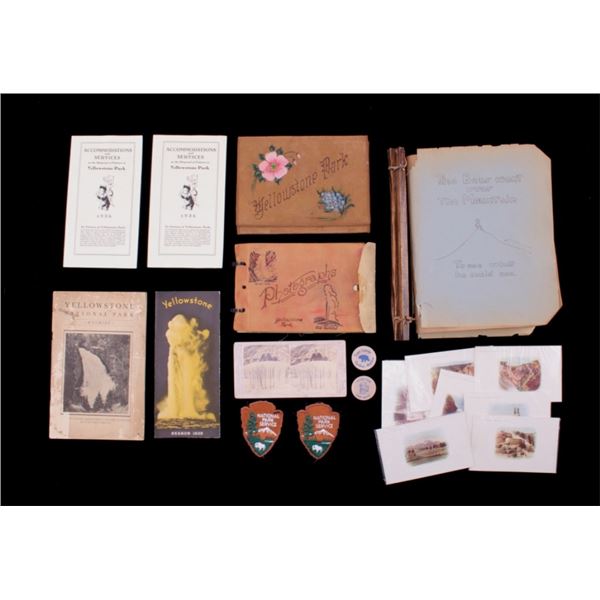 Collection of Yellowstone Park Memorabilia