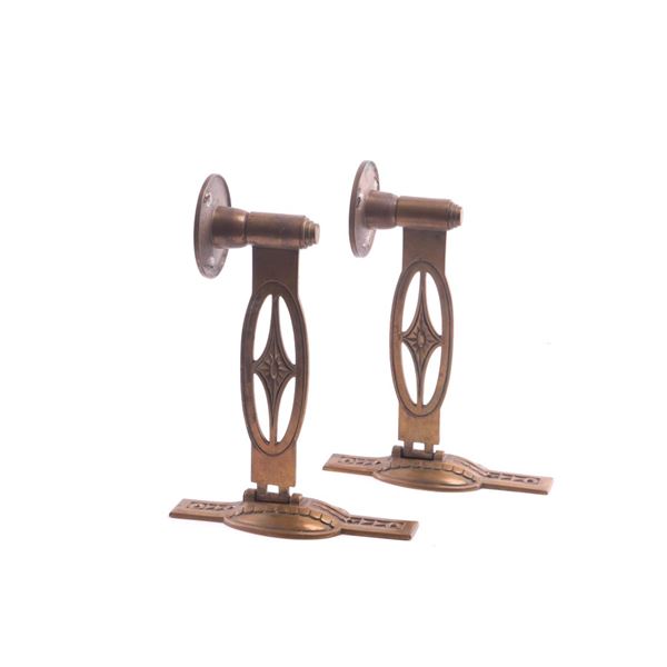 Art Deco Reading Area Hinged Candlestick Holder