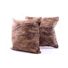 Image 1 : Brindle Light Brown Cowhide Premium Two Pillows