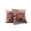 Image 2 : Brindle Light Brown Cowhide Premium Two Pillows