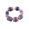 Image 1 : Large 6 Layer Chevron Trade Beads 1800's