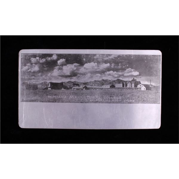 Tin-Type Photograph Aluminum Postcard Montana