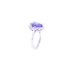 Image 9 : Opulent 4.20 Tanzanite & VS2 Diamond 18k Gold Ring