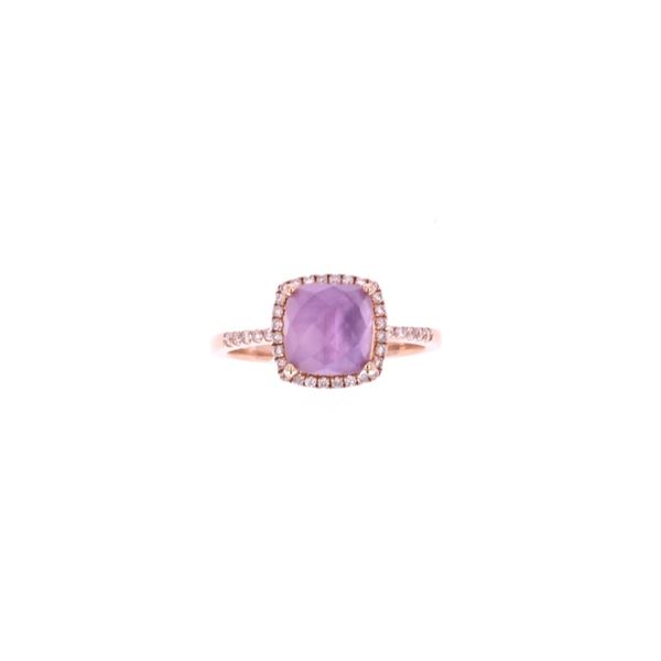 Opulent Amethyst Diamond & 14k Rose Gold Ring
