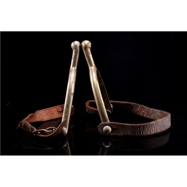 Early US Cavalry August Buermann Spurs c. 1875