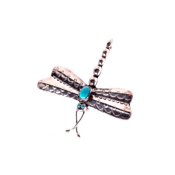 Armand American Horse Silver & Turquoise Dragonfly