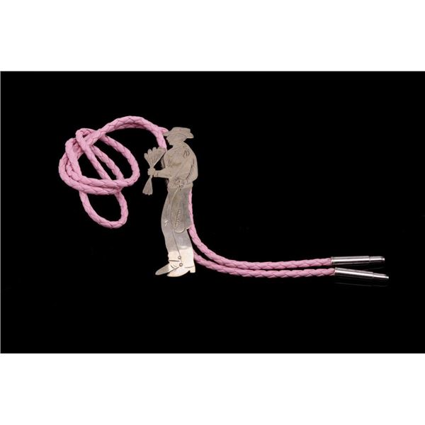 Armand American Horse Silver & Pink Bolo c.1970's