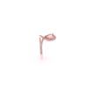 Image 5 : Ribbon Morganite Diamond & 14k Rose Gold Ring