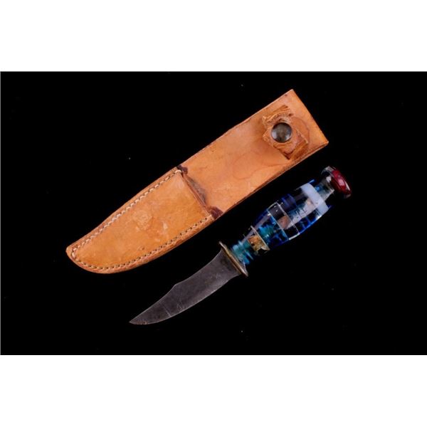 WWII U.S. Trench Theater Rose Knife & Scabbard