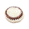 Image 10 : Nigerian African Cowrie Shell Basket Bowl Pair