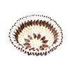 Image 11 : Nigerian African Cowrie Shell Basket Bowl Pair
