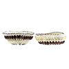 Image 2 : Nigerian African Cowrie Shell Basket Bowl Pair