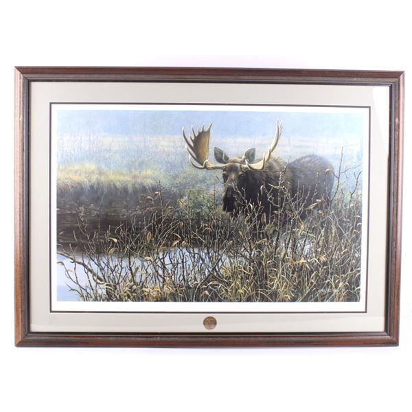 1992 "Moose Poised Creekside" by Ray "Paco" Young