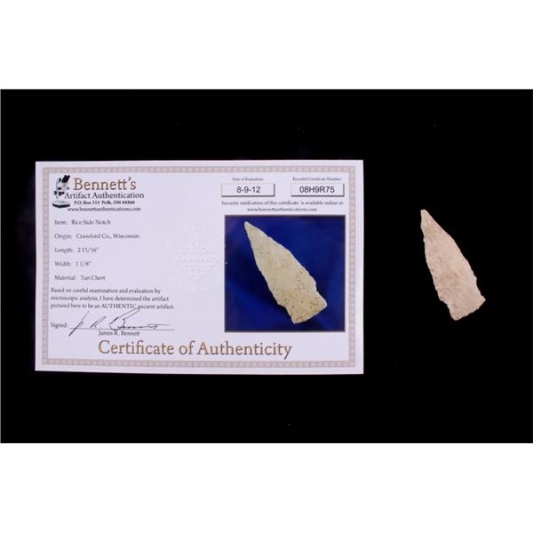 Crawford Co. Rice Side Notch Point B.P. 1600-1400