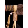 Image 10 : Native American Beaded Fur Bone Talking Stick