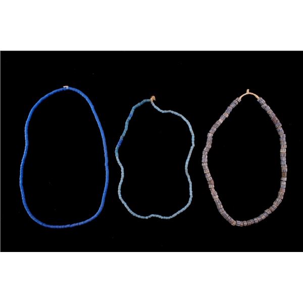 African Sand Cast Trade Bead Necklaces