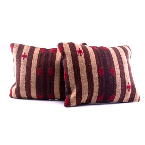 Tierra Crosses Wool Set of Two Pillows Luis Lazo