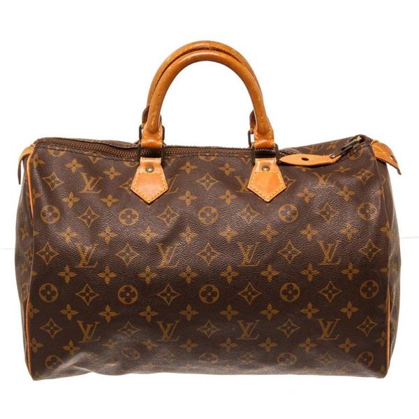 Louis Vuitton Brown Speedy 35cm Satchel Bag