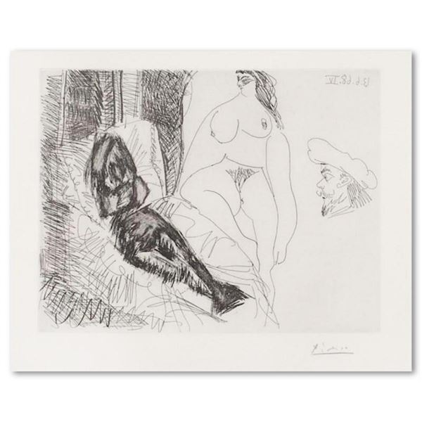 Deux Femmes Avec Voyeur (13 juin 1968 IV)" from "347 Series by Picasso (1881-197