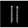 Image 1 : 14KT White Gold 2.25 ctw Diamond Earrings