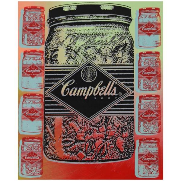 Campbell's Soup (Jar) by Steve Kaufman (1960-2010)