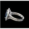 Image 3 : 14KT White Gold 3.98 ctw Tanzanite and Diamond Ring