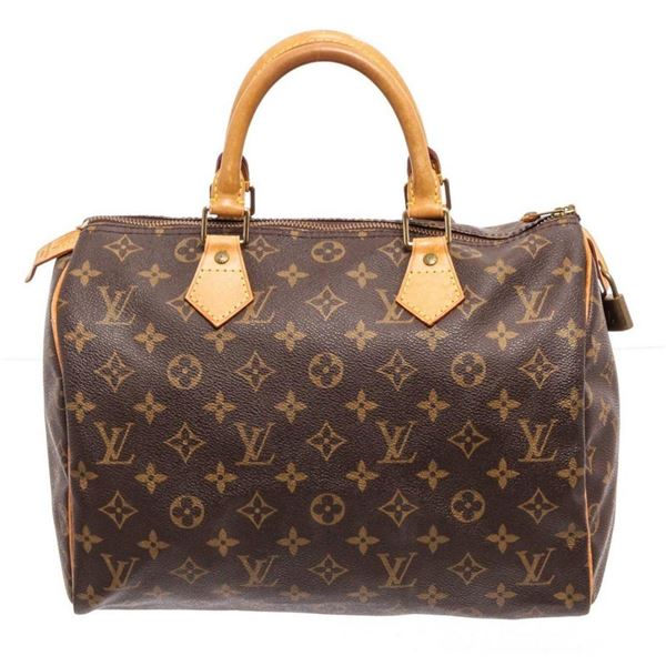 Louis Vuitton Brown Monogram Speedy 30cm Satchel Bag