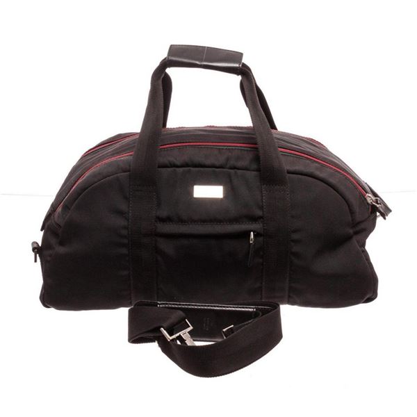 Gucci Black Canvas Sports Bag