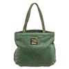 Image 1 : Fendi Green Leather Tote Bag