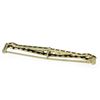 Image 4 : Antique Art Deco 14K White Gold Diamond & Black Enamel Etched Filigree Bar Pin