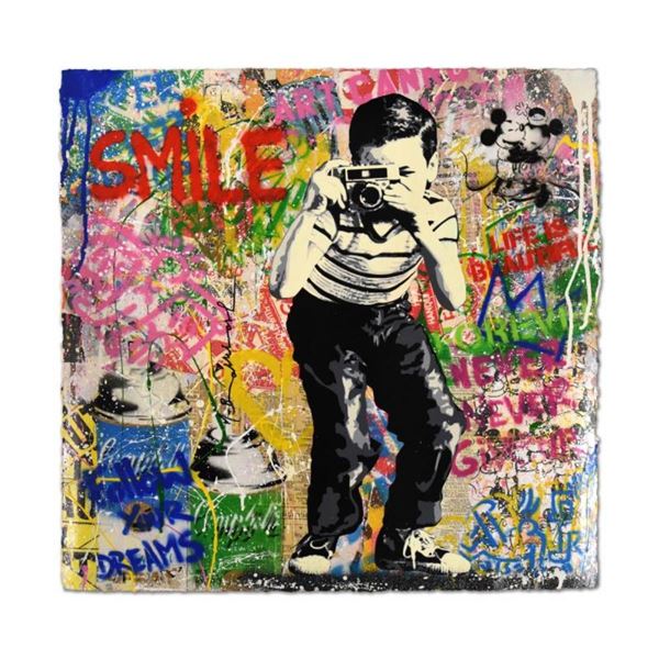 Smile by Mr Brainwash Original