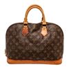 Image 1 : Louis Vuitton Brown Alma MM Satchel Bag