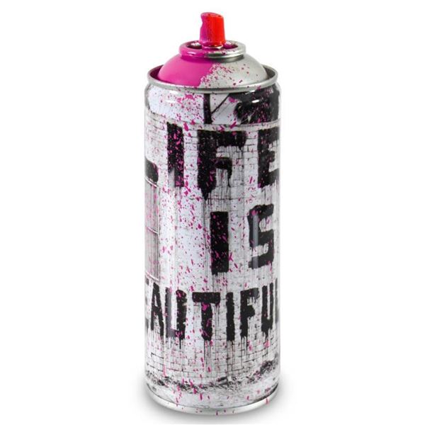 Life is Beautiful (Pink) by Mr Brainwash