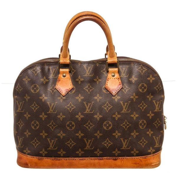Louis Vuitton Brown Alma PM Satchel