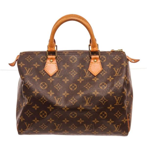 Louis Vuitton Brown Speedy 30cm Satchel Bag