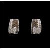 Image 1 : 14KT White Gold 1.45 ctw Diamond Earrings