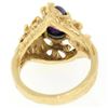 Image 5 : Estate 14kt Yellow Gold 1.98 ctw Amethyst Coral Reef Nugget Cocktail Ring